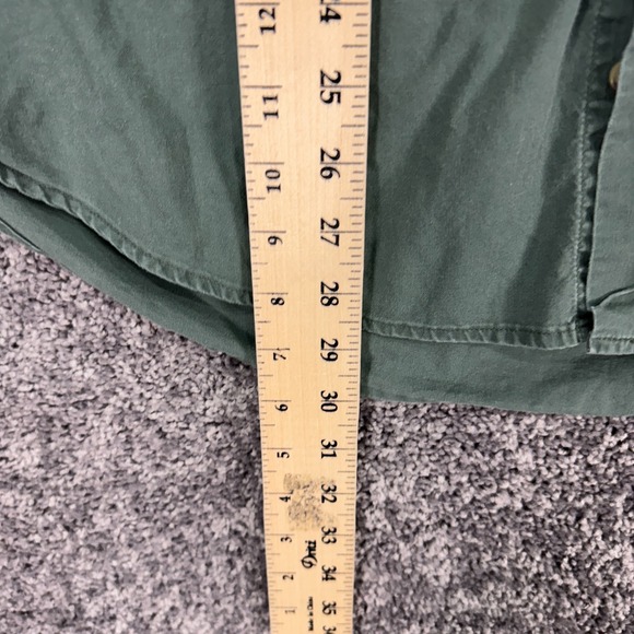 Vtg Cherokee Shirt Mens Large Green Short Sleeve Button Down Pocket Workwear - Picture 4 of 7